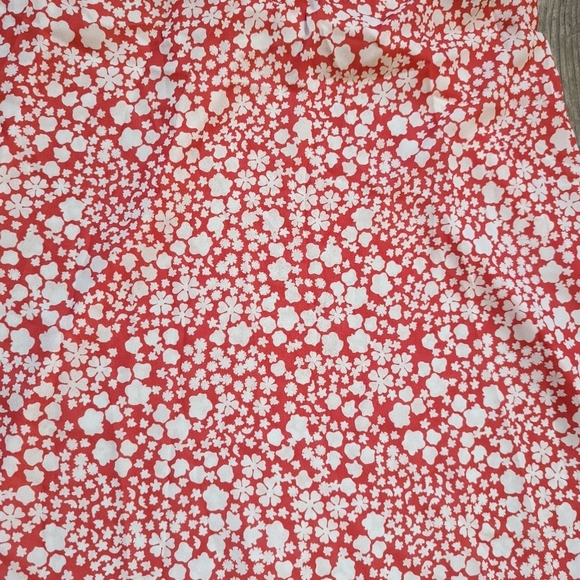 BOOHOO Womens dress size 4 *NEW Beach / picnic wear coral with floral - Picture 9 of 10